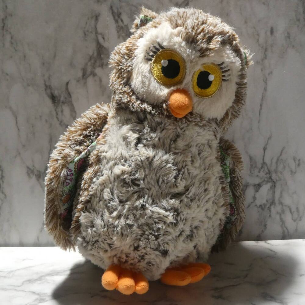 Little Brownie Bakers Owl Plush Kids 10in Brown Girl Scout Cookie 100 Years Patc